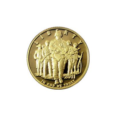 Přední strana Zlatá minca United States Army 2011 Proof