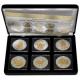Kompletní sada 6 stříbrných pozlacených mincí 1 Oz Canadian Wildlife 2011 - 2013