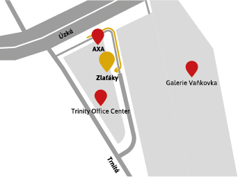 Prodejna Brno mapa