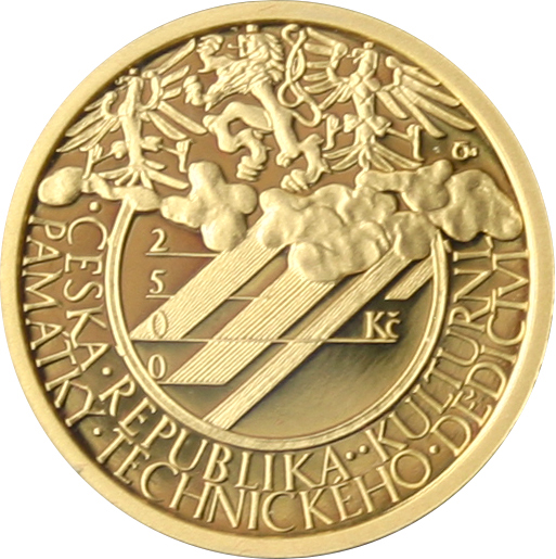 Zlatá mince 2500 Kč Klementinum v Praze 2006 Proof 
