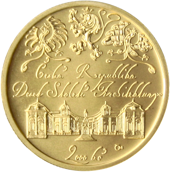 Zlatá mince 2000 Kč Zámek Buchlovice Baroko 2003 Standard 