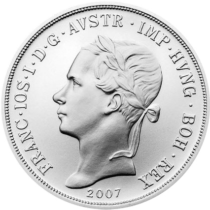 Replika tolaru konvenční měny z roku 1852 Standard 2007
