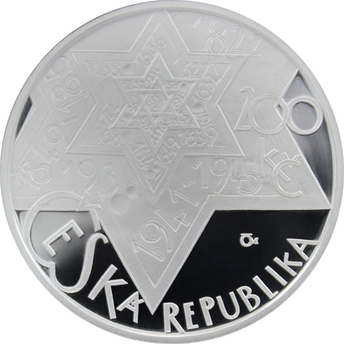 Stříbrná mince 200 Kč Rabí Jehuda Löw ben Becalel 400. výročí úmrtí 2009 Proof 