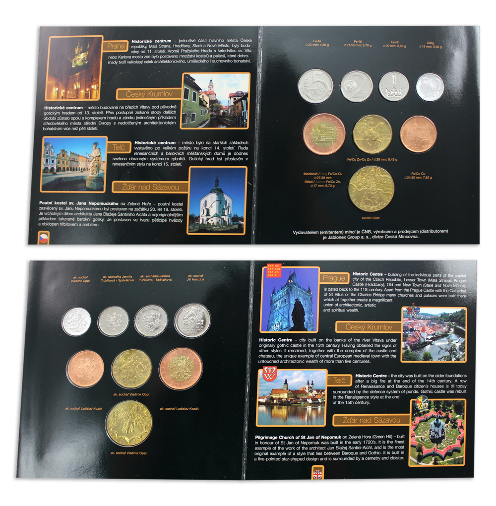 Sada oběžných mincí ČR  - Unesco 2006 Standard