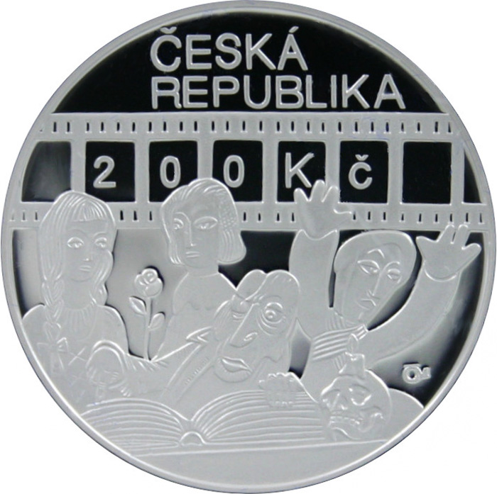 Stříbrná mince 200 Kč Karel Zeman 100. výročí narození 2010 Proof