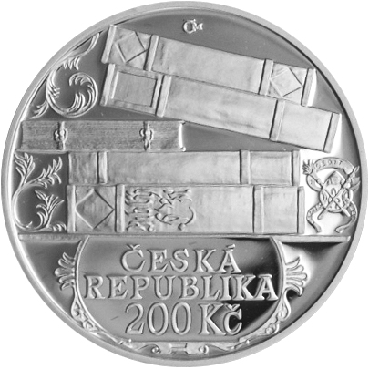 Stříbrná mince 200 Kč Jiří Melantrich z Aventina 500. výročí narození 2011 Proof 