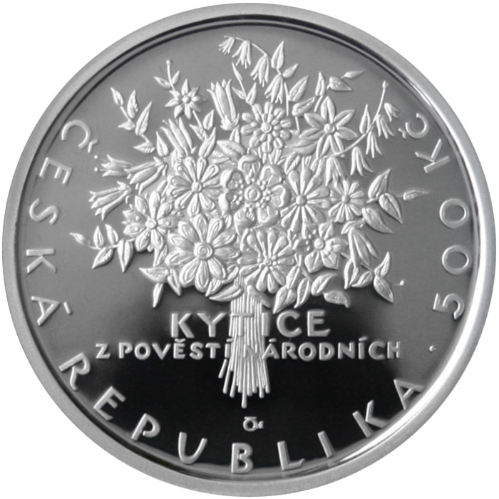 Stříbrná mince 500 Kč Karel Jaromír Erben 200. výročí narození 2011 Proof