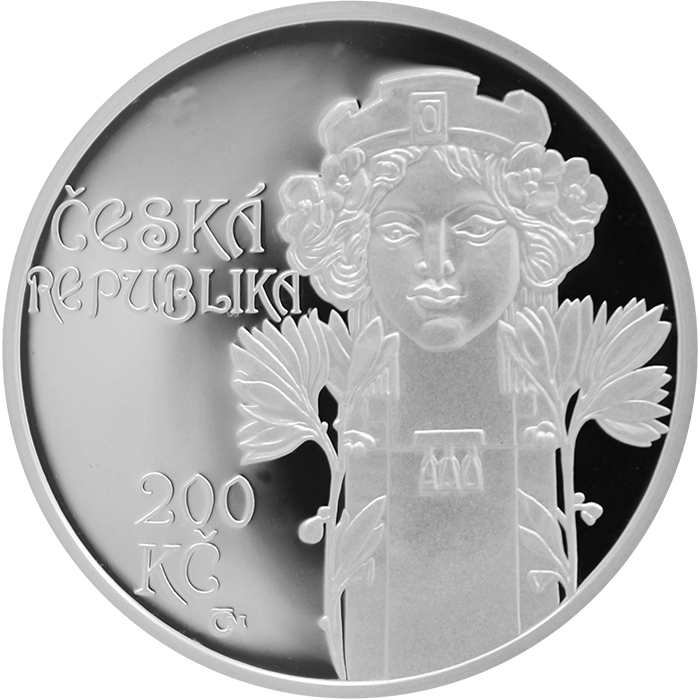 Stříbrná mince 200 Kč Otevření Obecního domu v Praze 100. výročí 2012 Proof 