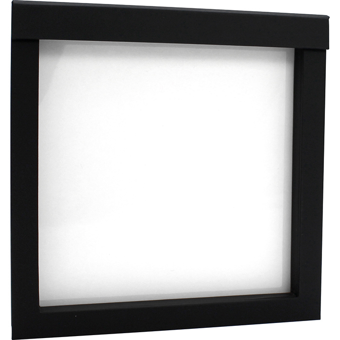 Luxusná transparentná etue - darčekové krabičky 150 x 150 mm čierna