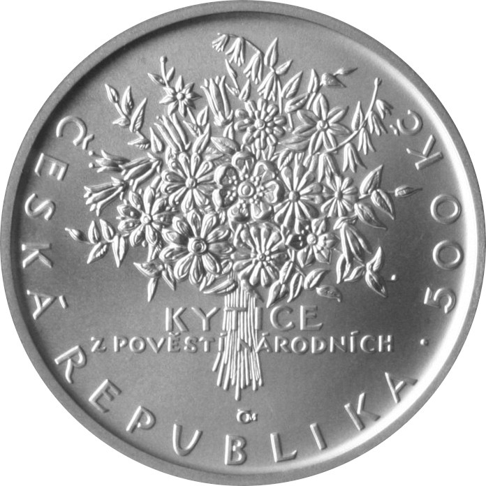 Stříbrná mince 500 Kč Karel Jaromír Erben 200. výročí narození 2011 Standard 
