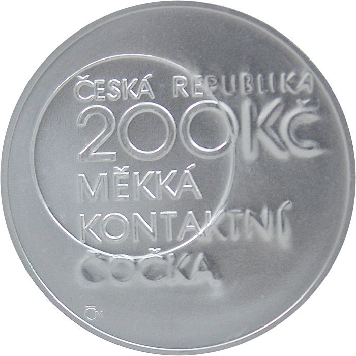 Stříbrná mince 200 Kč Otto Wichterle 100. výročí narození 2013 Standard 