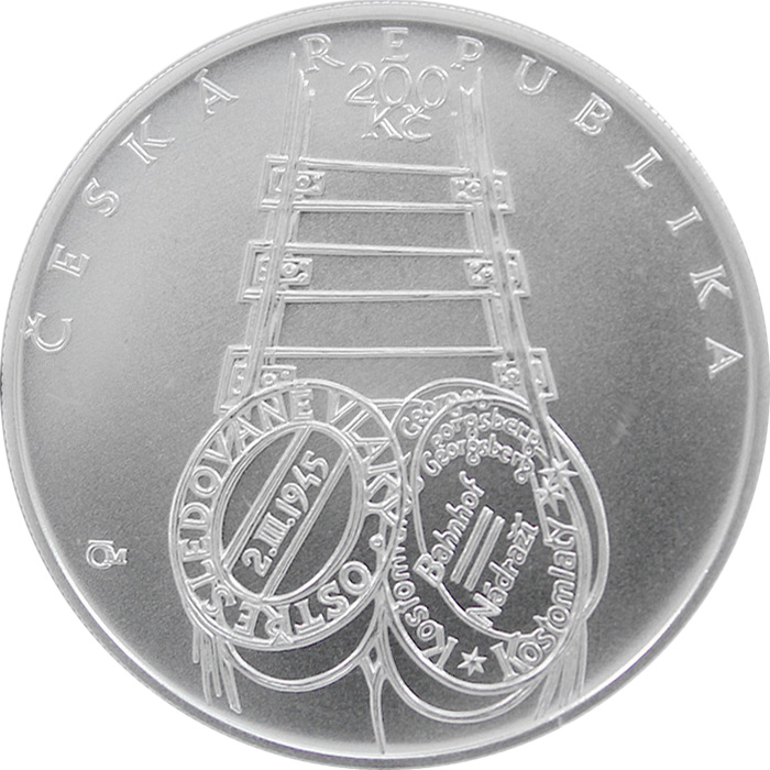 Stříbrná mince 200 Kč Bohumil Hrabal 100. výročí narození 2014 Standard 