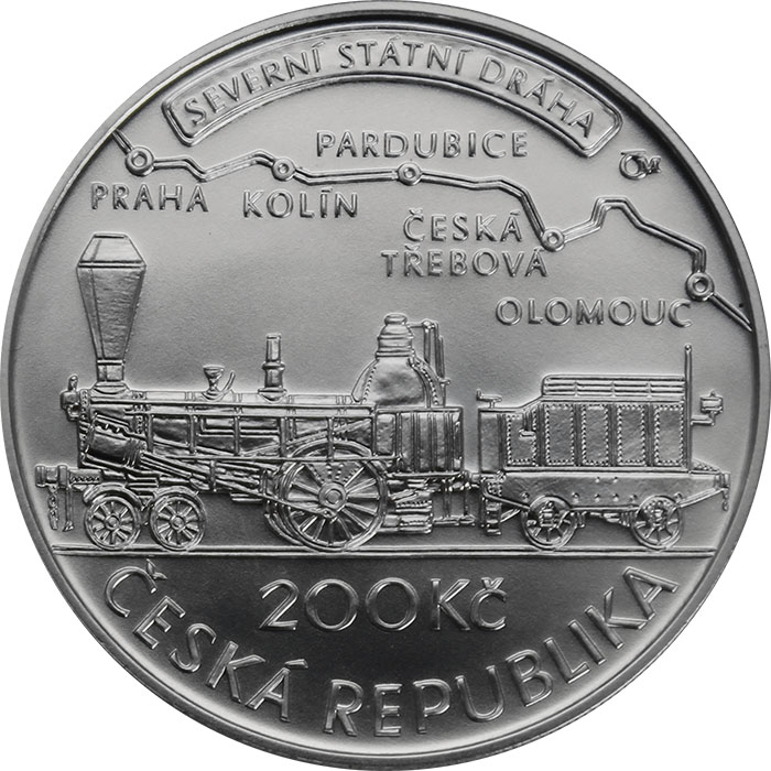 Stříbrná mince 200 Kč Jan Perner 200. výročí narození 2015 Standard