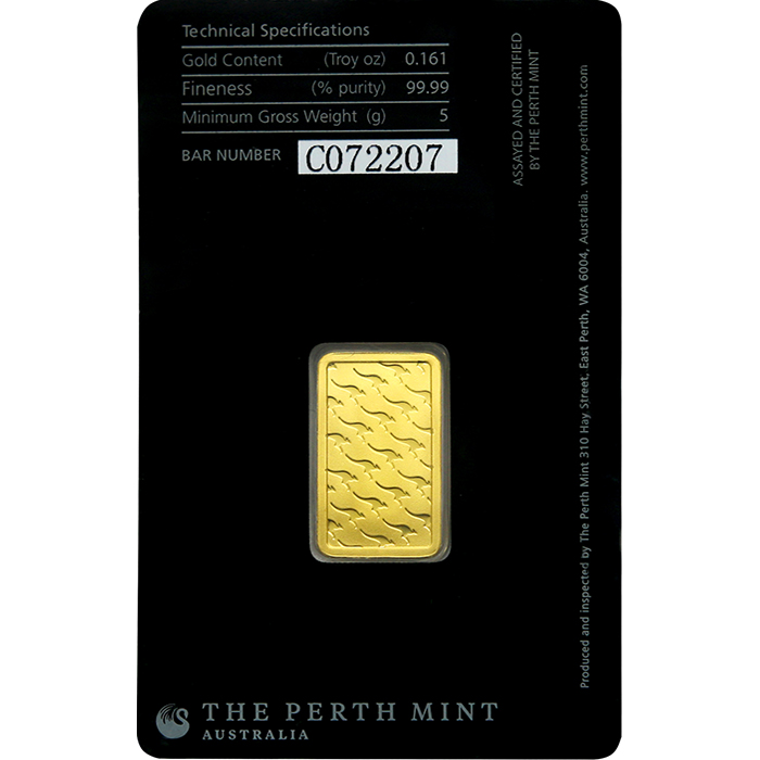 5g Perth Mint Investiční zlatý slitek