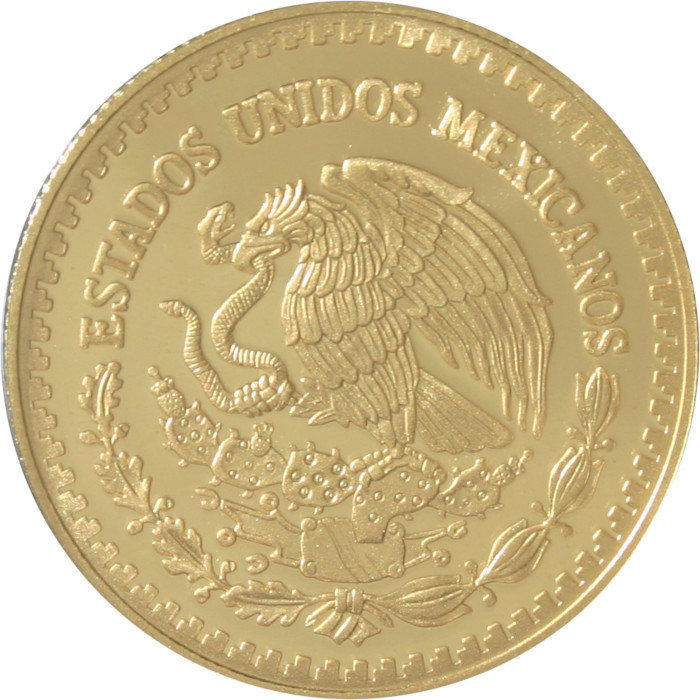 Zadní strana Zlatá investičná minca Mexico Libertad 1/2 Oz 