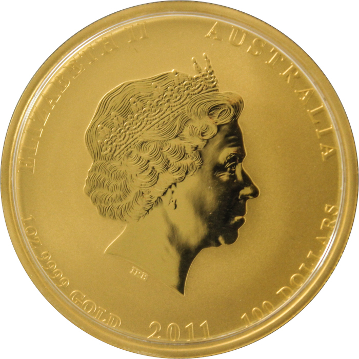 Zlatá investiční mince Year of the Rabbit Rok Králíka Lunární 1 Oz 2011 