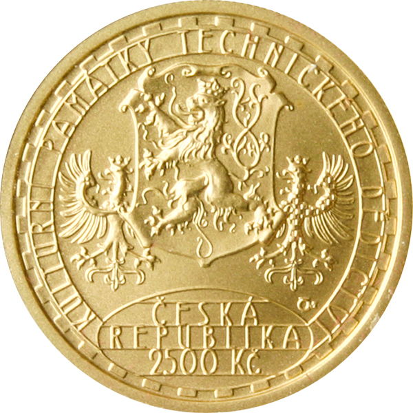Zlatá mince 2500 Kč Papírna Velké Losiny 2006 Standard 