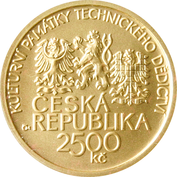 Zlatá mince 2500 Kč Hamr v Dobřívě 2010 Standard 