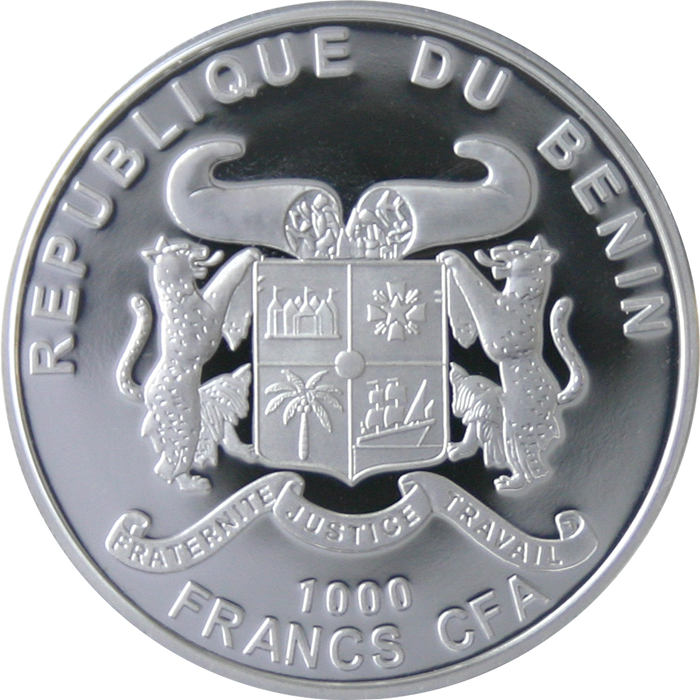 Stříbrná mince Konopí 2010 Proof Benin 1 Oz 