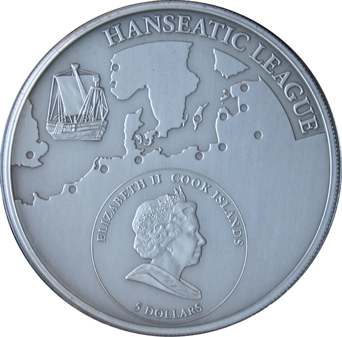 Stříbrná mince Lübeck 2009 Standard Cook Islands 