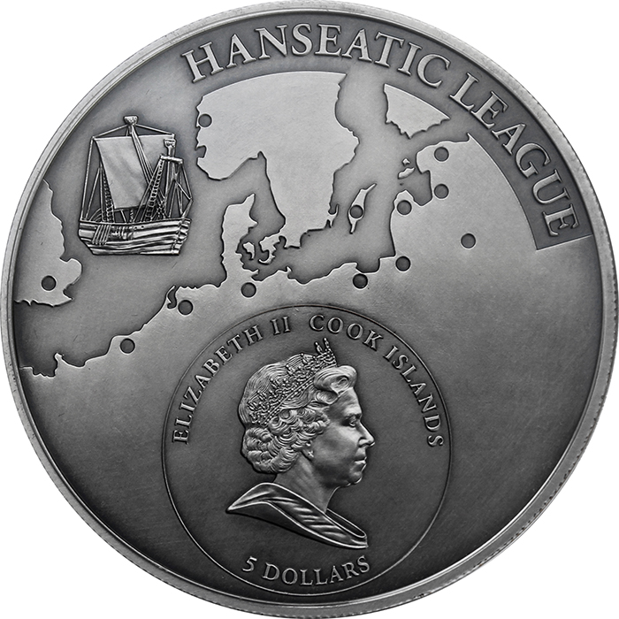 Stříbrná mince Gdaňsk 2010 Standard Cook Islands 