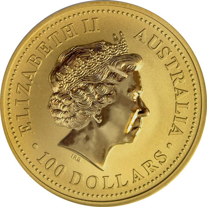 Zlatá investiční mince Year of the Snake Rok Hada Lunární 1 Oz 2001 
