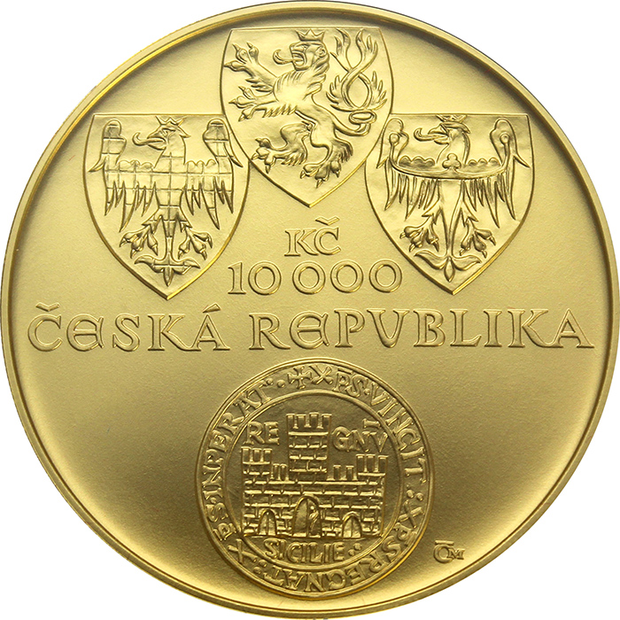 Zlatá mince 10000 Kč Zlatá bula sicilská 1oz 2012 Standard 