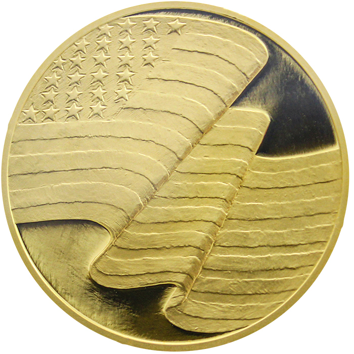 Zlatá uncová medaile George Washington 2012 Proof