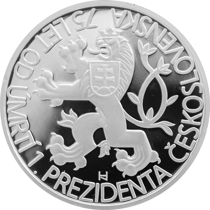 Stříbrná medaile T.G. Masaryk 75 let od úmrtí 2012 Proof 