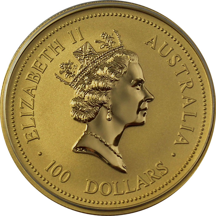 Zlatá investiční mince Year of the Ox Rok Buvola Lunární 1 Oz 1997 