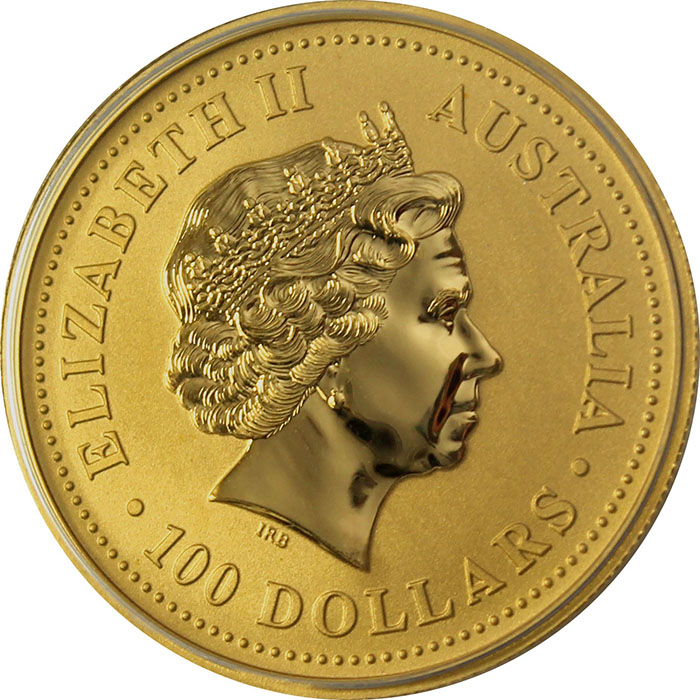Zlatá investiční mince Year of the Dragon Rok Draka Lunární 1 Oz 2000 