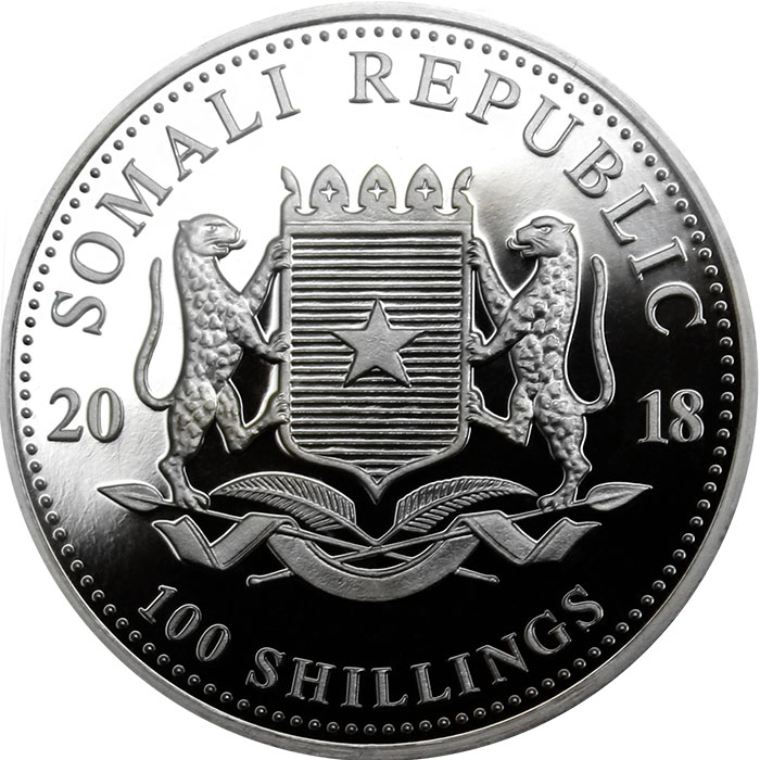 Stříbrná mince pozlacený Slon africký 1 Oz  Proof