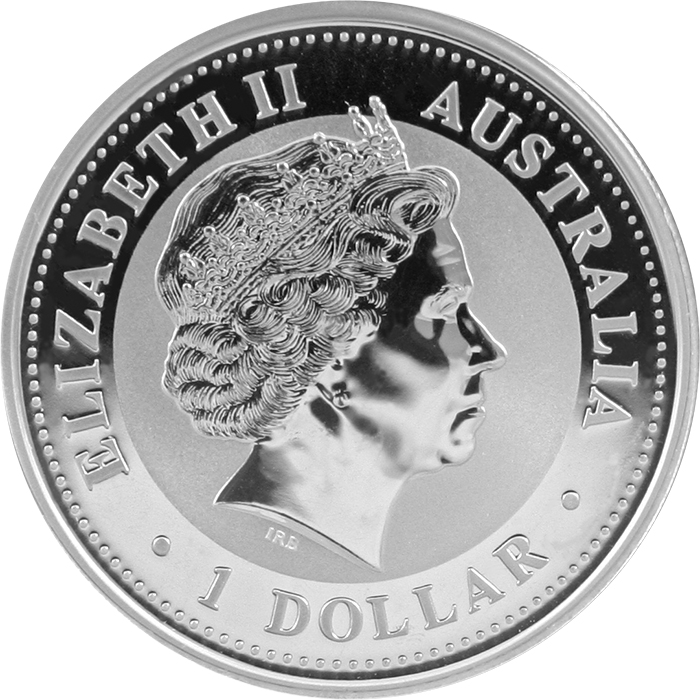 Stříbrná investiční mince Year of the Horse Rok Koně Lunární 1 Oz 2002