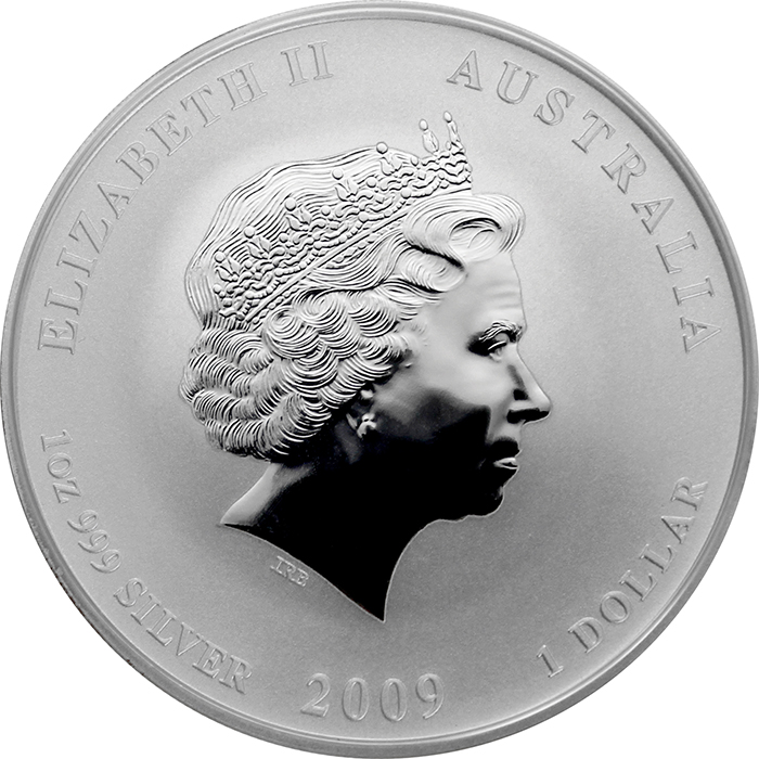 Stříbrná investiční mince Year of the Ox Rok Buvola Lunární 1 Oz 2009