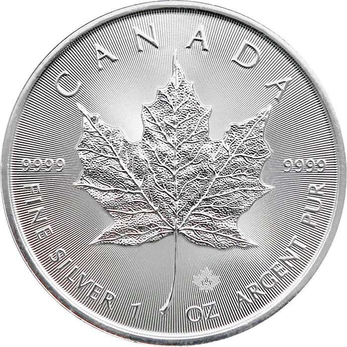 Stříbrná investiční mince Maple Leaf 1 Oz (Odběr 100 Ks a více)