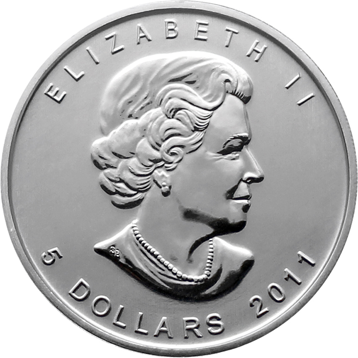 Stříbrná investiční mince Vlk Canadian Wildlife 1 Oz 2011