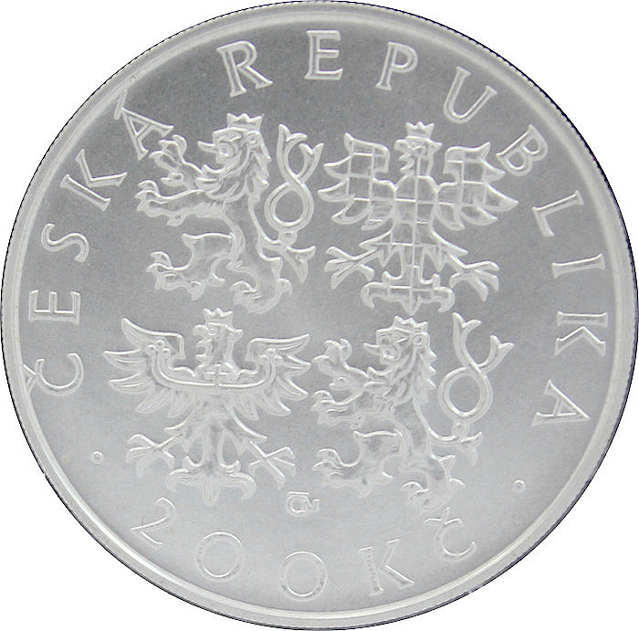 Stříbrná mince 200 Kč Jaroslav Seifert 100. výročí narození 2001 Standard