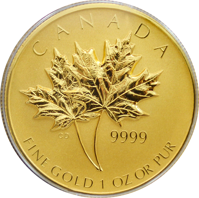 Maple Leaf 25.výročí Sada zlatých mincí 2013 Ultra High Relief Proof