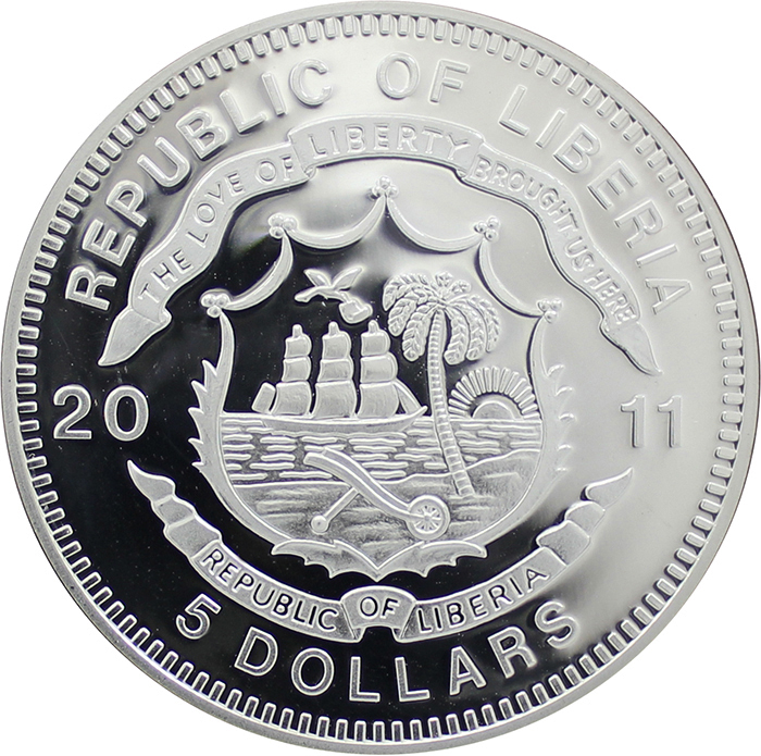 Stříbrná mince kolorovaný Durango a Silverton History of Railroads 2011 Proof