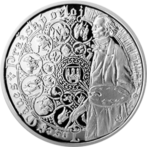 Stříbrná medaile Staroměstský orloj - Vodnář 2014 Proof