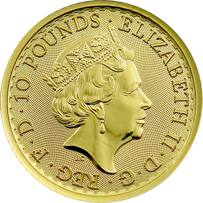 Zlatá investiční mince Britannia 1/10 Oz