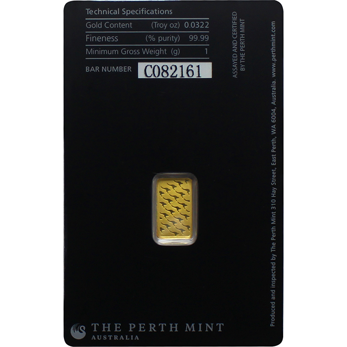 1g Perth Mint  Investičná zlatá tehlička