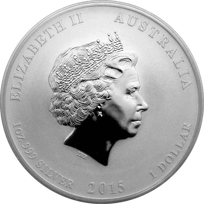 Stříbrná investiční mince Year of the Goat Rok Kozy Lunární 1 Oz 2015
