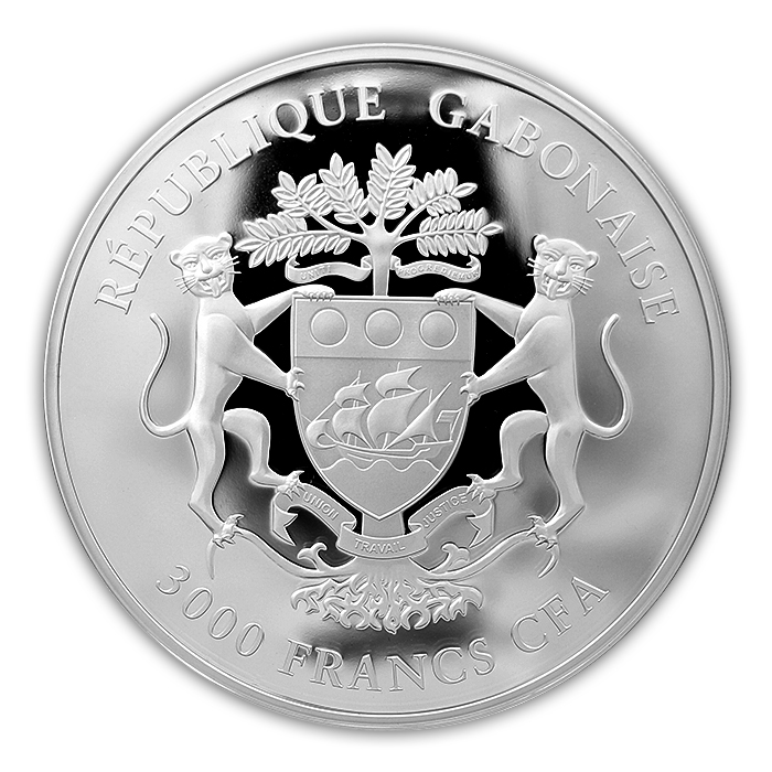 Stříbrná mince 5 Oz The African Springbok 2014 Proof