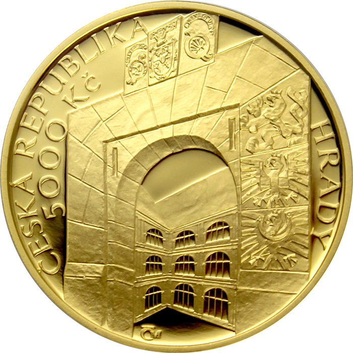 Zlatá mince 5000 Kč Hrad Veveří 2019 Proof