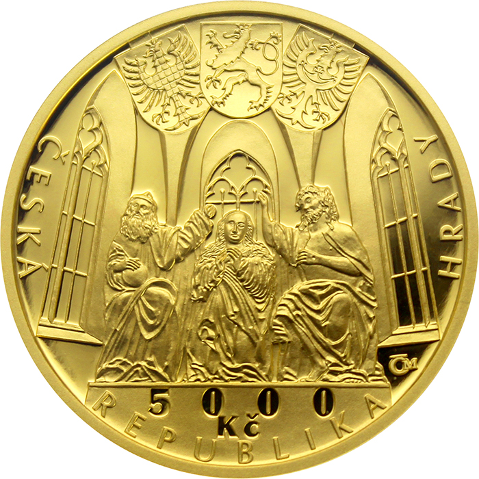 Zlatá minca 5000 Kč Hrad Švihov 2019 Proof