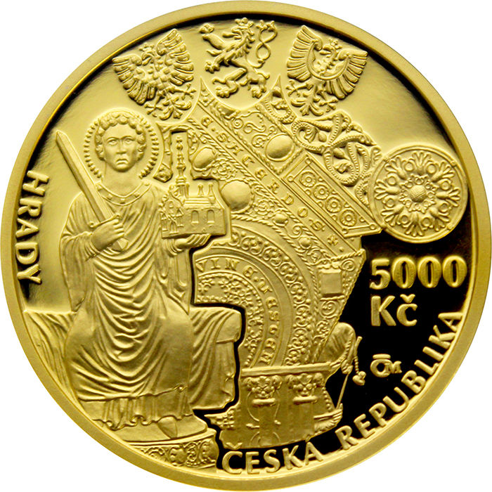 Zlatá mince 5000 Kč Hrad Bečov nad Teplou 2020 Proof