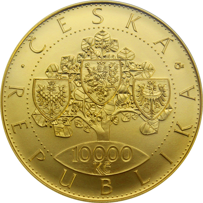 Zlatá mince 10000 Kč Vznik Československa 1oz 2018 Standard