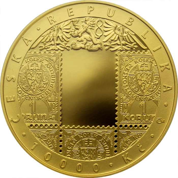 Zlatá minca 10000 Kč Zavedenie československé meny 1oz 2019 Proof