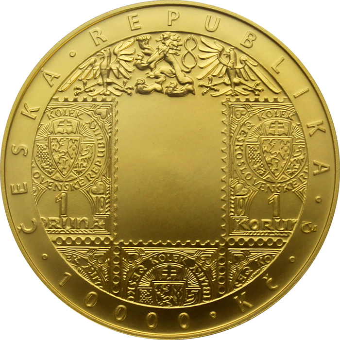 Zlatá mince 10000 Kč Zavedení československé měny 1oz 2019 Standard
